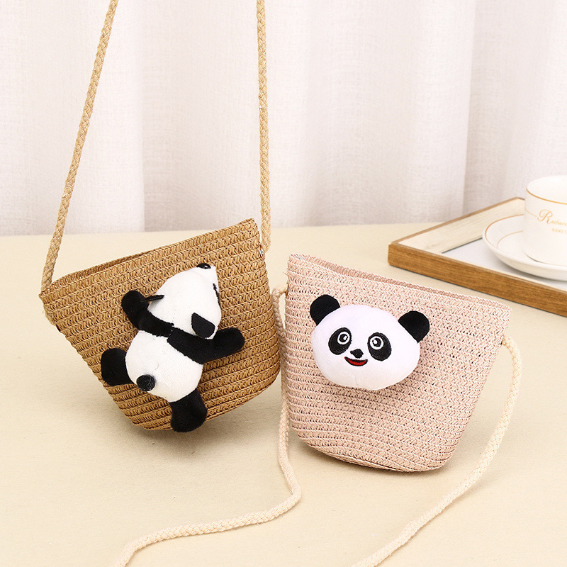 Verano 2025 bolsas populares para niñas humpty dumpty panda bolsa de hierba crossbody para niñas al por mayor Specification image