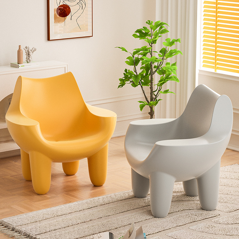 Star Single sofa, casual single chair, designer sofa chair, wabi-sabi cream style, lazy living room, Internet celebrity, balcony elephant chair Application Scenario