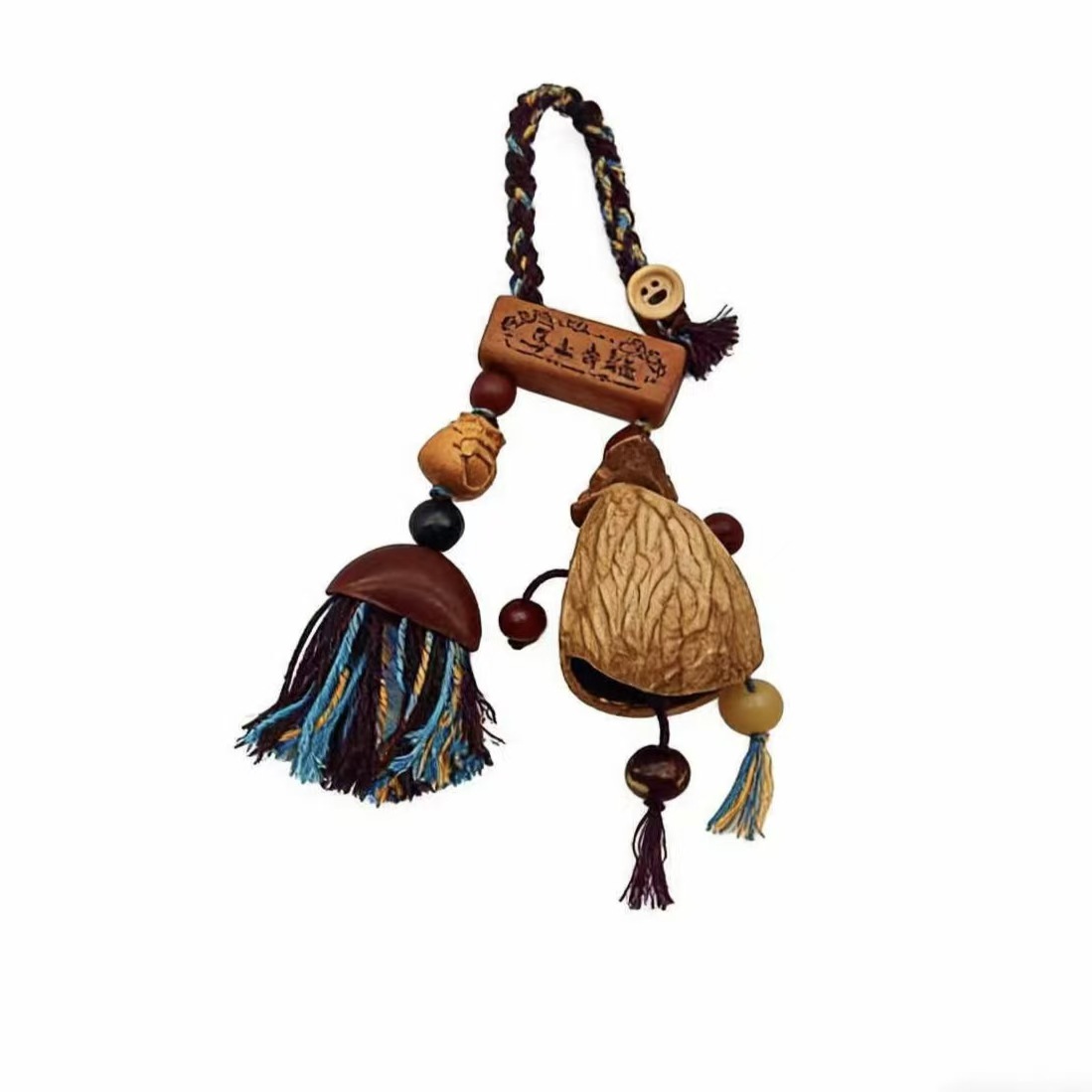 流苏吊穗头/工艺品中国结/钩针材料包/问号勾/装饰画白底实物图