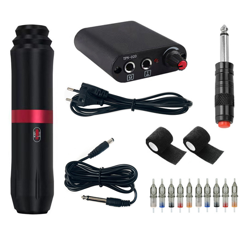 shanilak motor pen kit de tatuaje todo en uno cross border wholesale tattoo pen set conjunto completo de máquina de tatuaje cheyenne batería rocket Item Picture