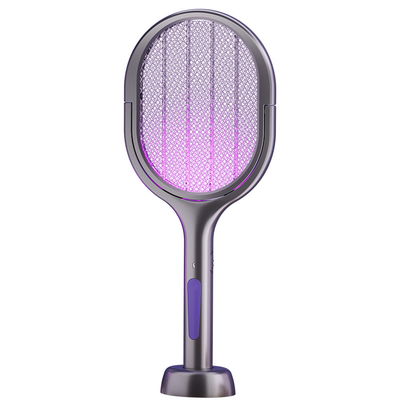 Wholesale of the new extendable electric mosquito swatter, rechargeable household mosquito repellent 2-in-one folding automatic extended mosquito swatter M142 Item Picture