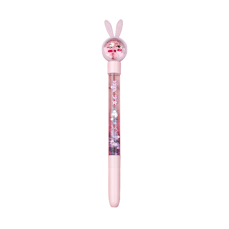 Cute and girlish cartoon sequined gel pen, internet-famous sand pen, girlish Instagram Korean version emoticon student gel pen Item Picture