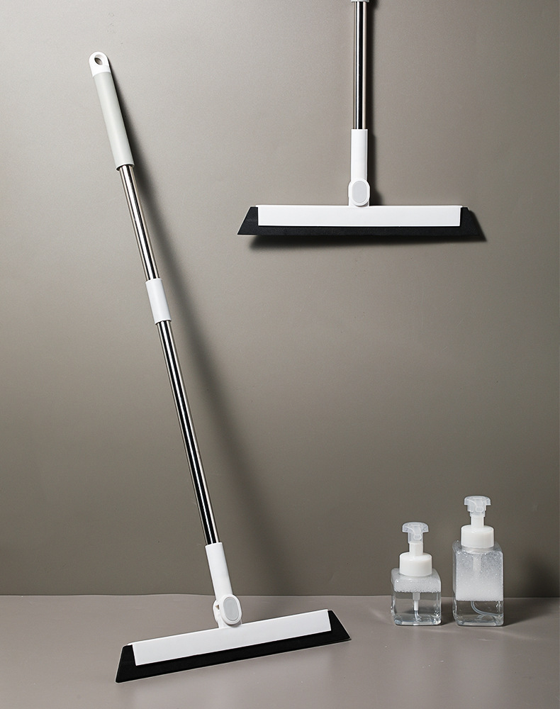 110AAC long-handled floor scraper, bathroom and kitchen cleaning water scraper, floor cleaning brush, detachable handle glass wiper details Picture