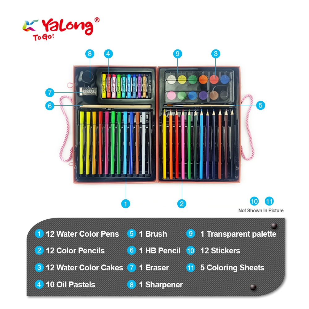 Hot-selling school supplies, stationery, painting sets, high-value student and children's art painting sets Item Picture