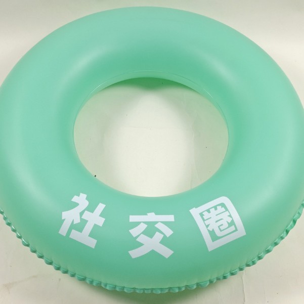 工厂直销PVC情绪价值生活圈套充气泳圈夏季泳池海滩游泳圈休闲娱细节图