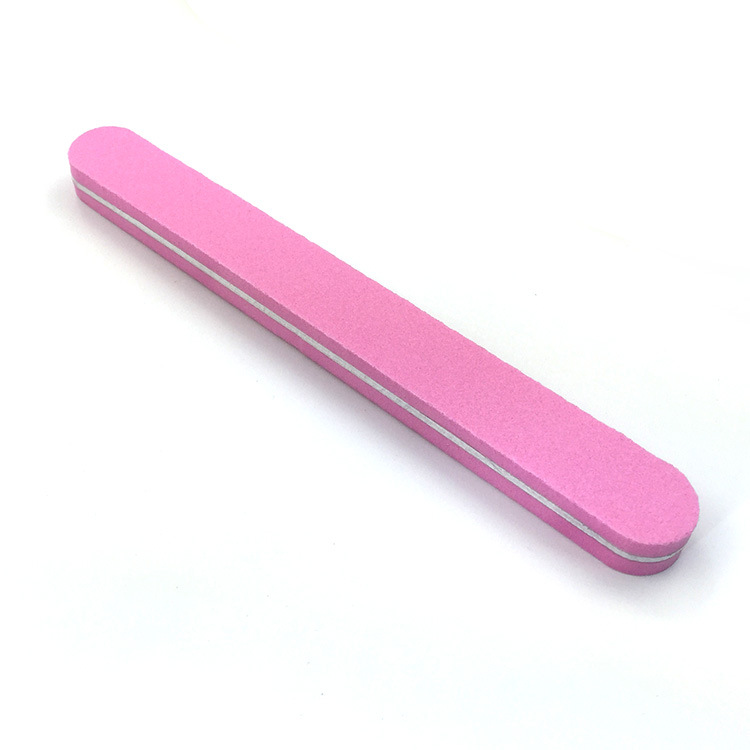 Straight sponge file for printing, high-elastic cotton, double-sided nail polish file, nail art tool, shaping strip details Picture