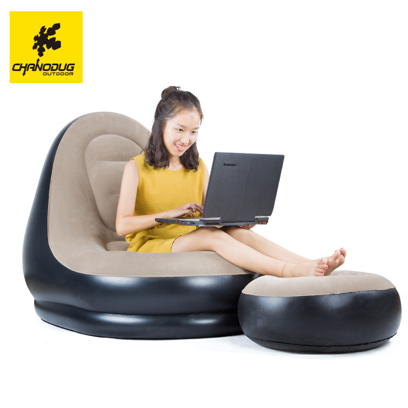 Xanuoduoji factory direct sales lazy sofa, inflatable foldable velvet sofa set, inflatable outdoor sofa Specification image