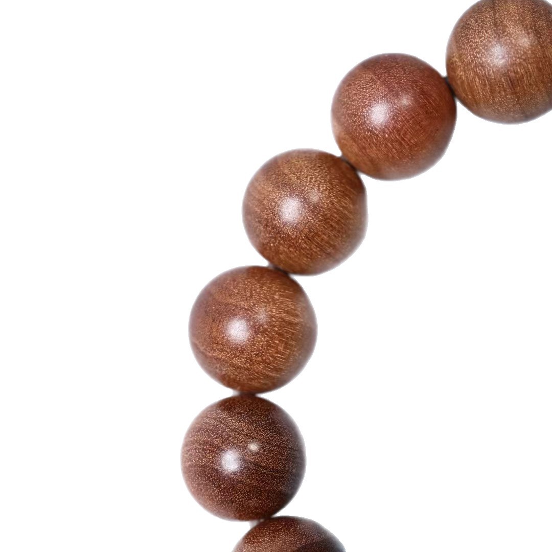 沉香木手串/串珠手串/十八籽菩提手串/穆斯林念珠/星月菩提籽白底实物图