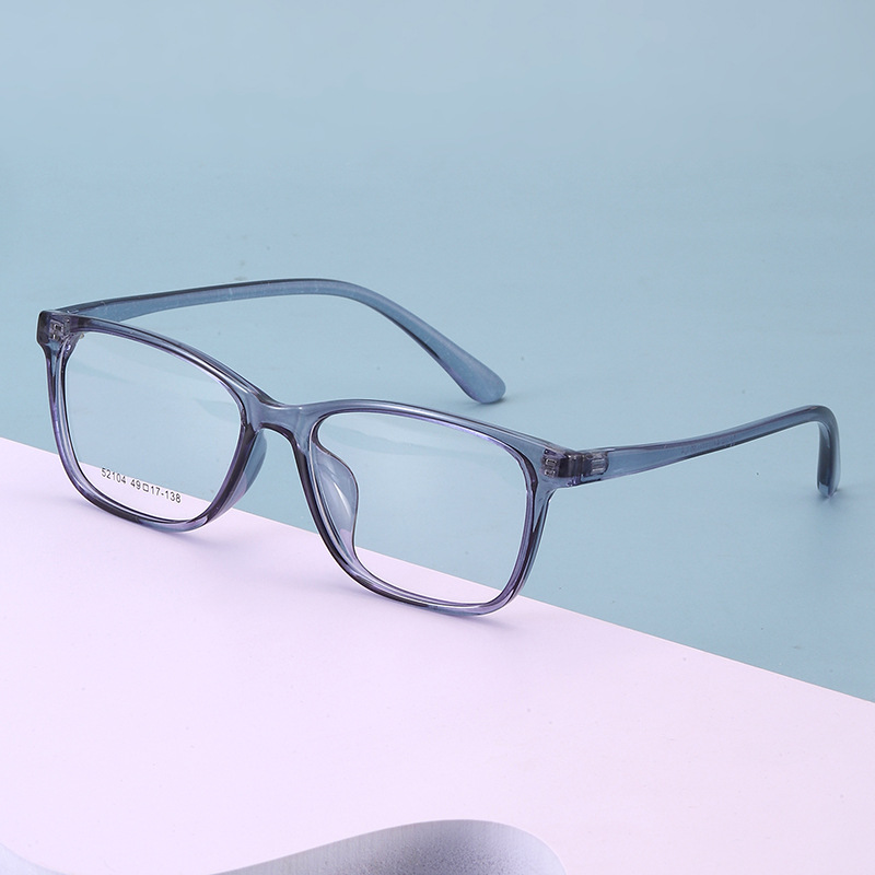 丹阳方形近视眼镜tr男女款小号52104全框架眼镜TR90镜架金属铰链产品图