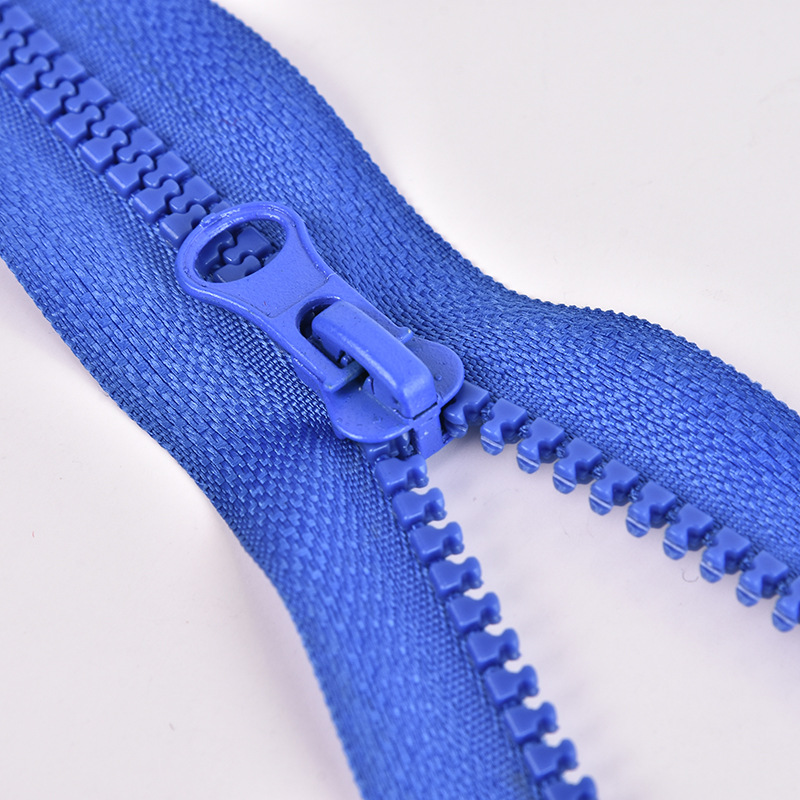 5号树脂拉链现货粗齿开尾羽绒服服装辅料双开胶牙拉链批发多色
