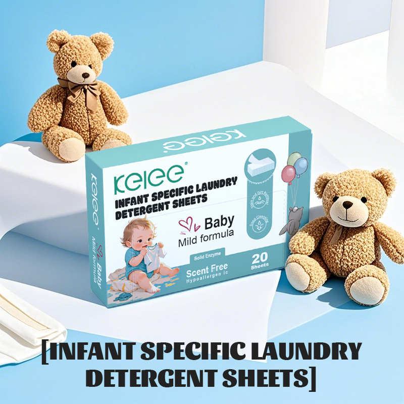 Fully dissolved baby laundry sheets, concentrated nano for children's laundry in English Application Scenario