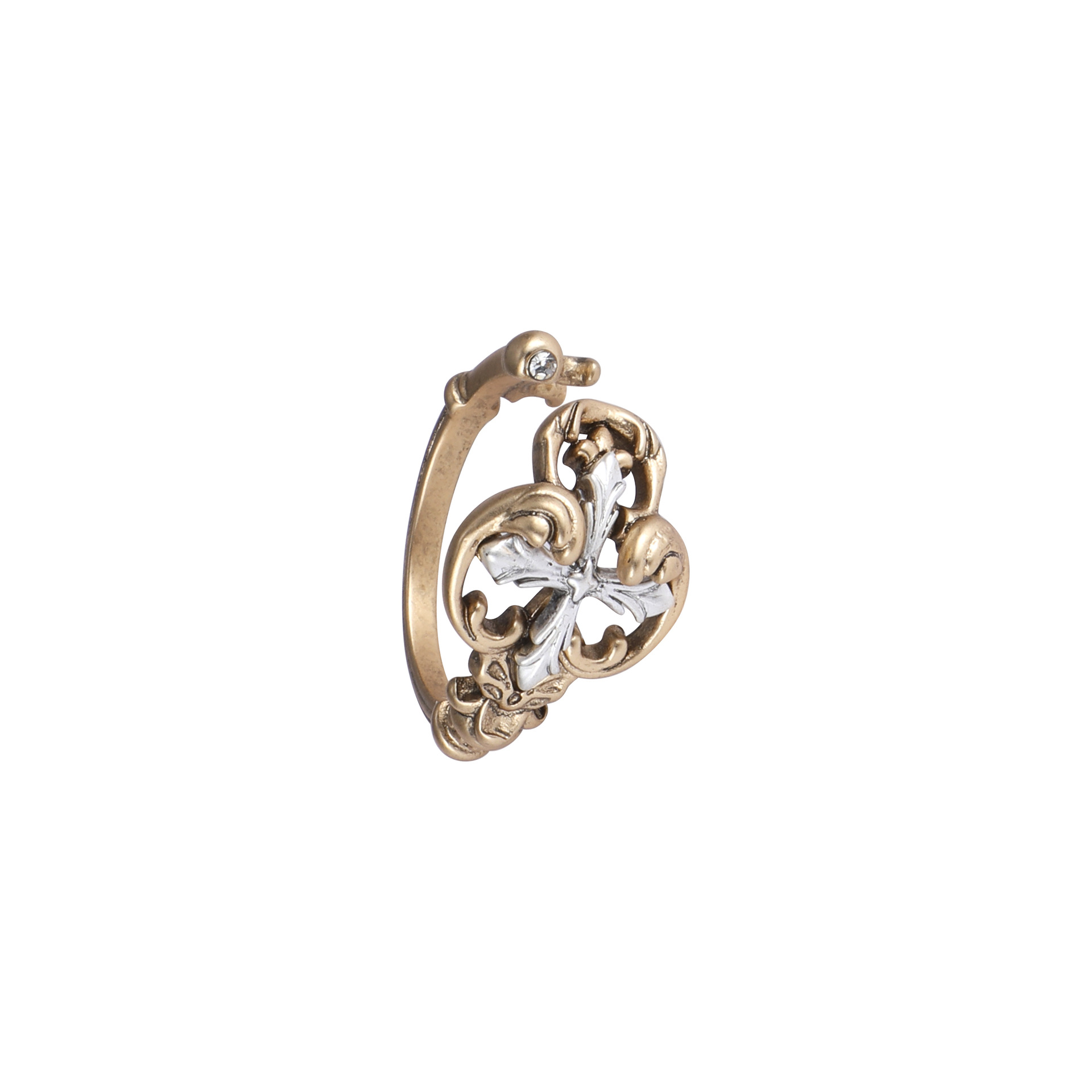Iris key ring, a retro feminine charm, with a unique and original design sense, is an exquisite and versatile fashionable ring for the index finger Item Picture
