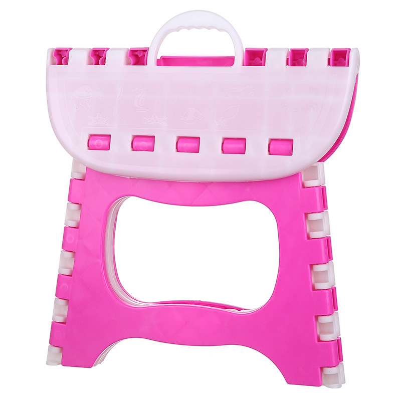 Portable thickened stool, children's stool, folding stool, fishing stool, small stool, outdoor plastic low stool, train stool Item Picture