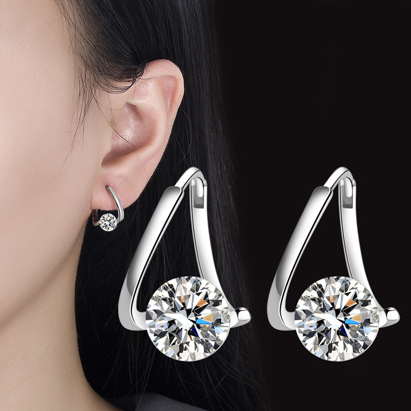 Amazon Cross-border new earrings: Irregular stud earrings with a Korean Instagram style, fashionable and light luxury earrings details Picture