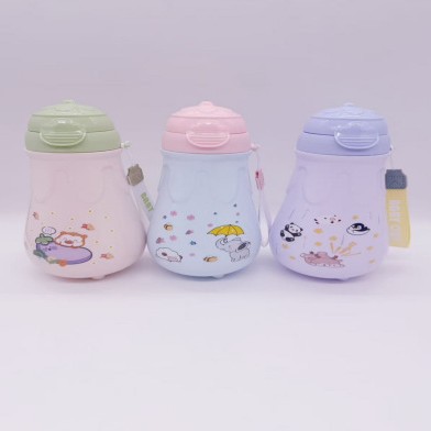 2026 Summer New Children's water cup, double-drinking straw cup for kindergarten babies, portable water bottle for outdoor sports, anti-drop details Picture