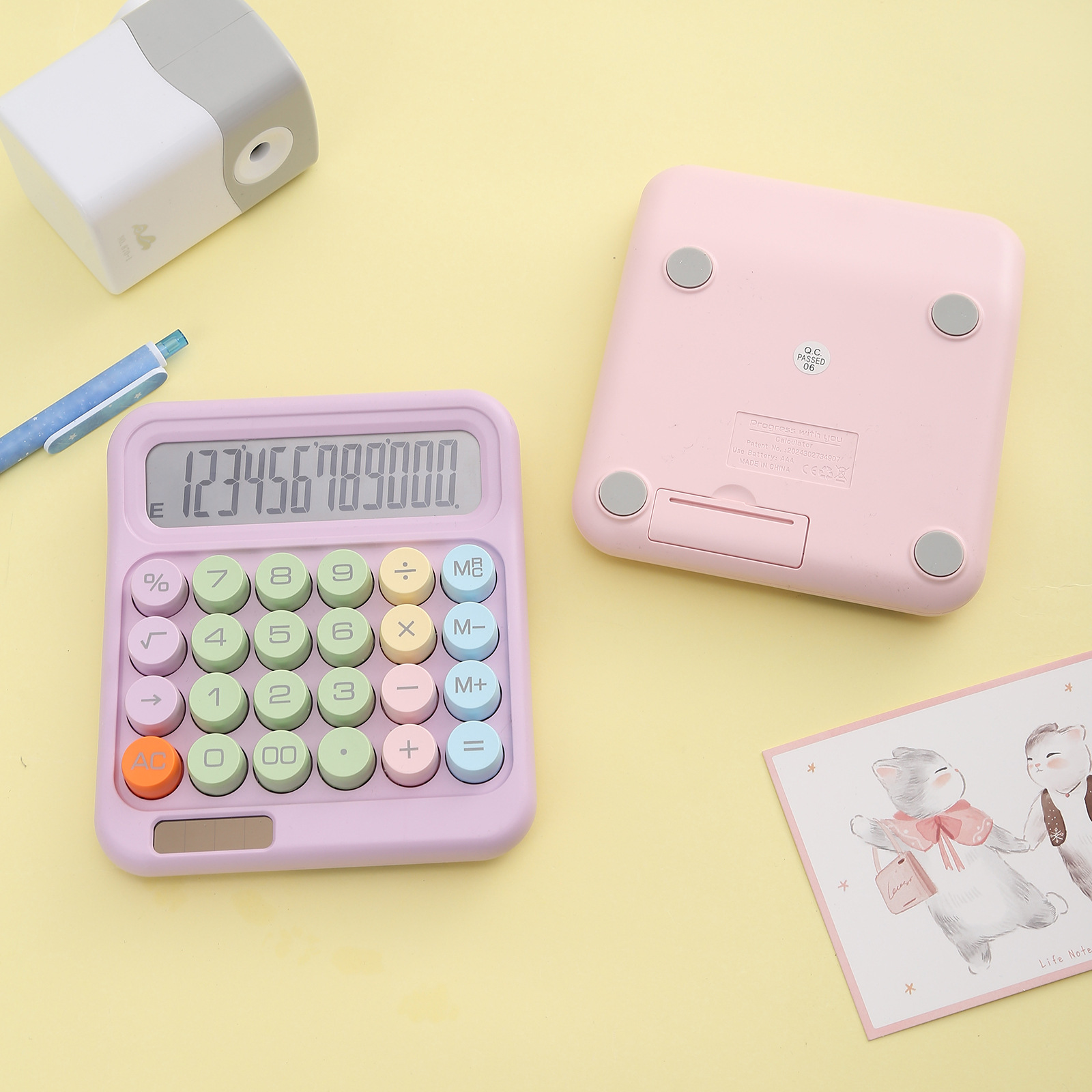 RZ-835 Dopamine Color Calculator Mini High Appearance Level multi-functional computer, specially designed for student accountants details Picture