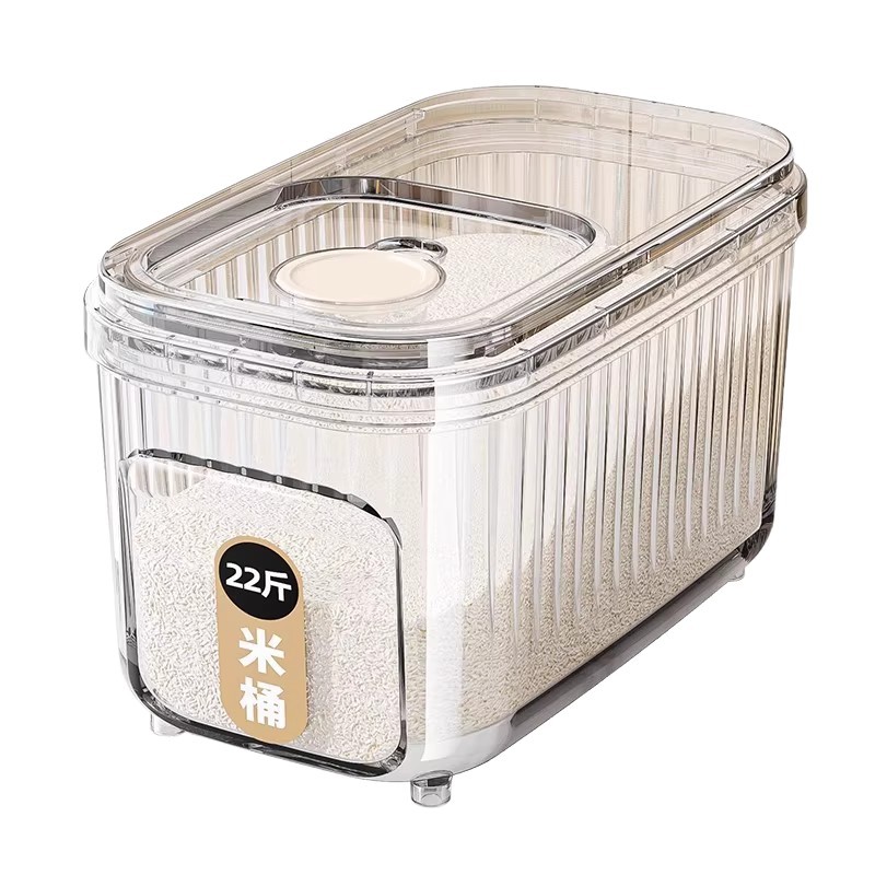 New 2025 food-grade, insect-proof, moisture-proof and sealed household rice storage buckets for 20 to 50 jin Item Picture