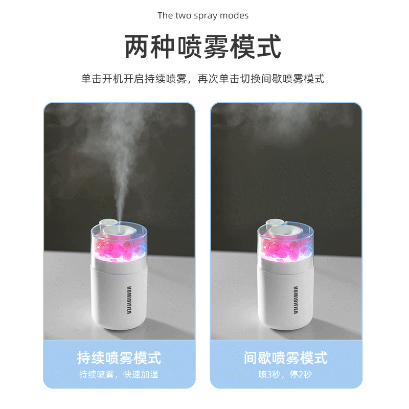 New creative everlasting flower humidifier, fog volume usb water replenishment atomization car humidifier details Picture
