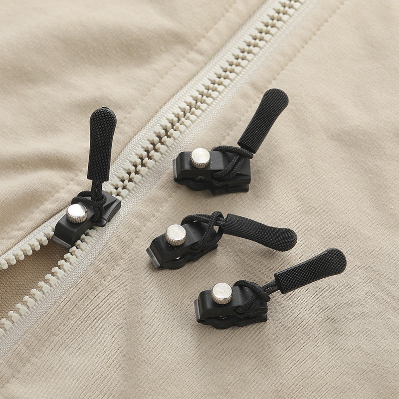 Universal replaceable metal zipper accessories, zipper repairers, back bags, coats, clothes, tool-free detachable zipper pulls