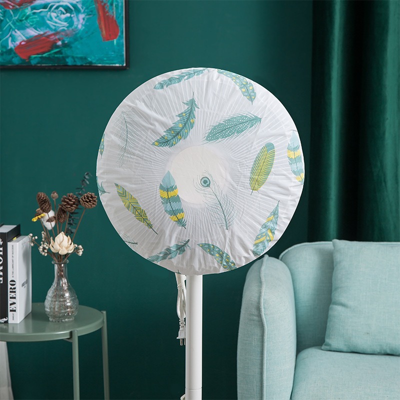 Three-dimensional full-package floor-standing fan dust cover, vertical full-package fan cover, dust-proof and moisture-proof fan storage bag details Picture