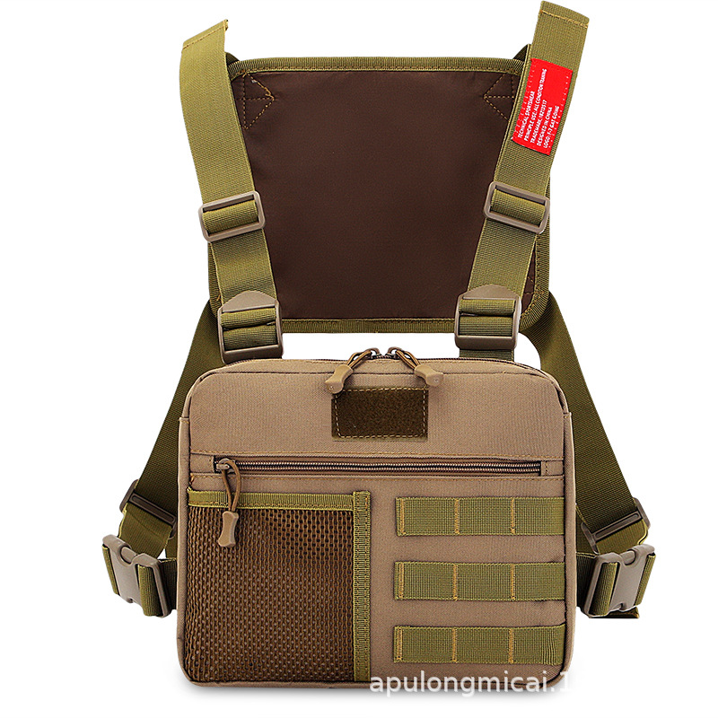Tactical vest with built-in breathable insert plate, outdoor backpack with ribbon, tactical backpack 18L details Picture
