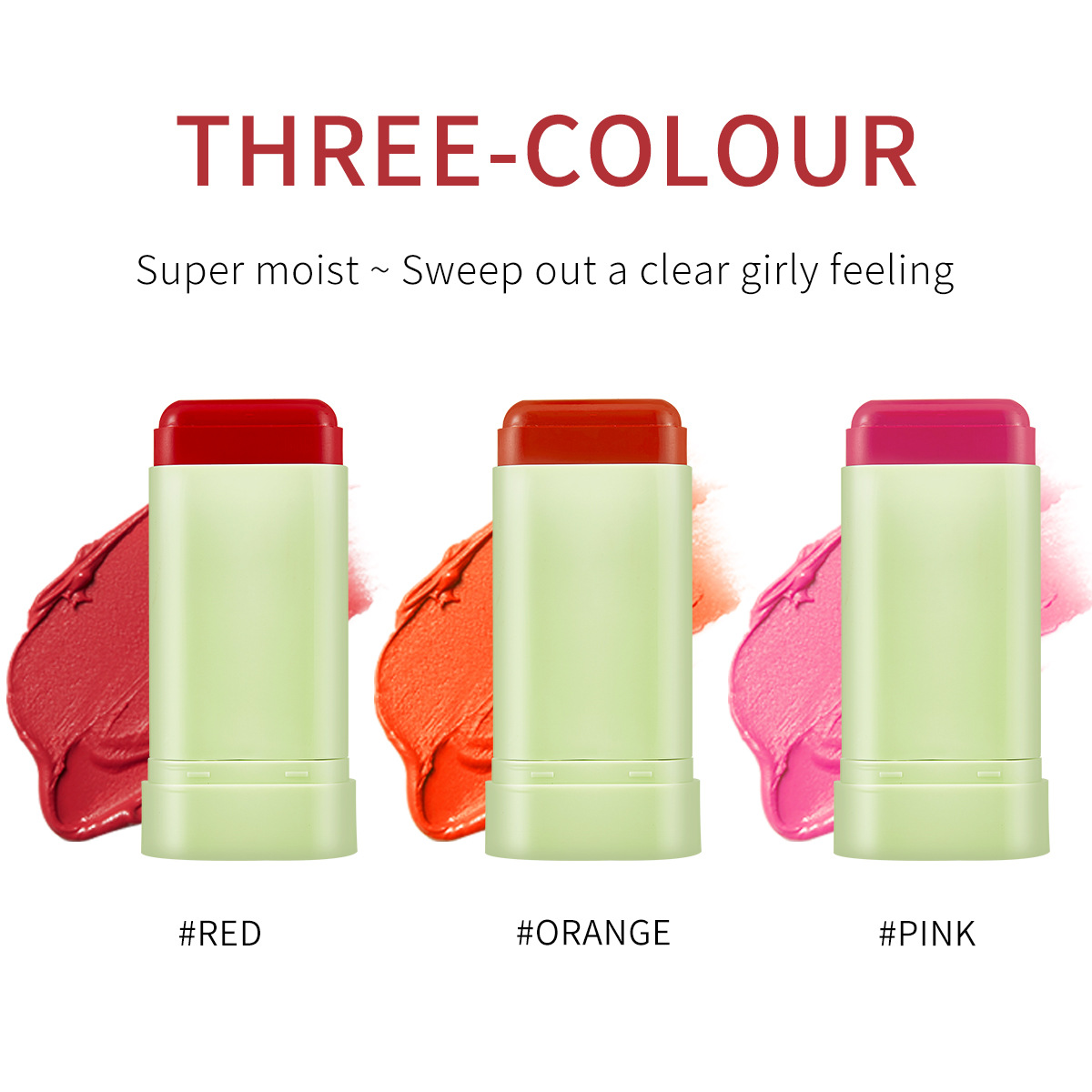 【 Exclusive for Foreign Trade 】 Meidian Blush Stick for Natural Nude Makeup, Contouring, brightening and Complexion Enhancement, natural blush wholesale Application Scenario