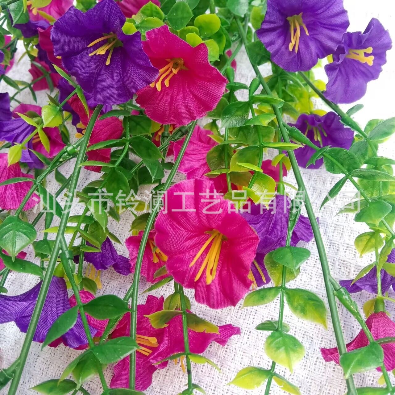 仿真花DIY发饰配件/仿真花/5朵塑膠花/假花/假花批发细节图