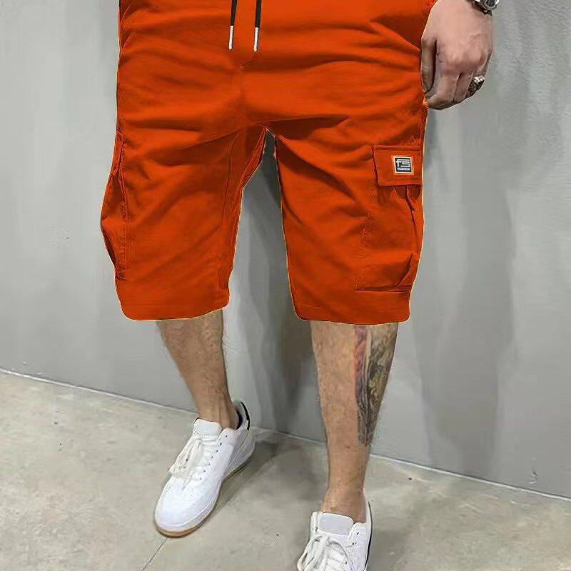 Cross-border shorts, summer men's American European size, foreign trade Amazon TM Shein beach pants, capri pants, work pants, Korean full figure