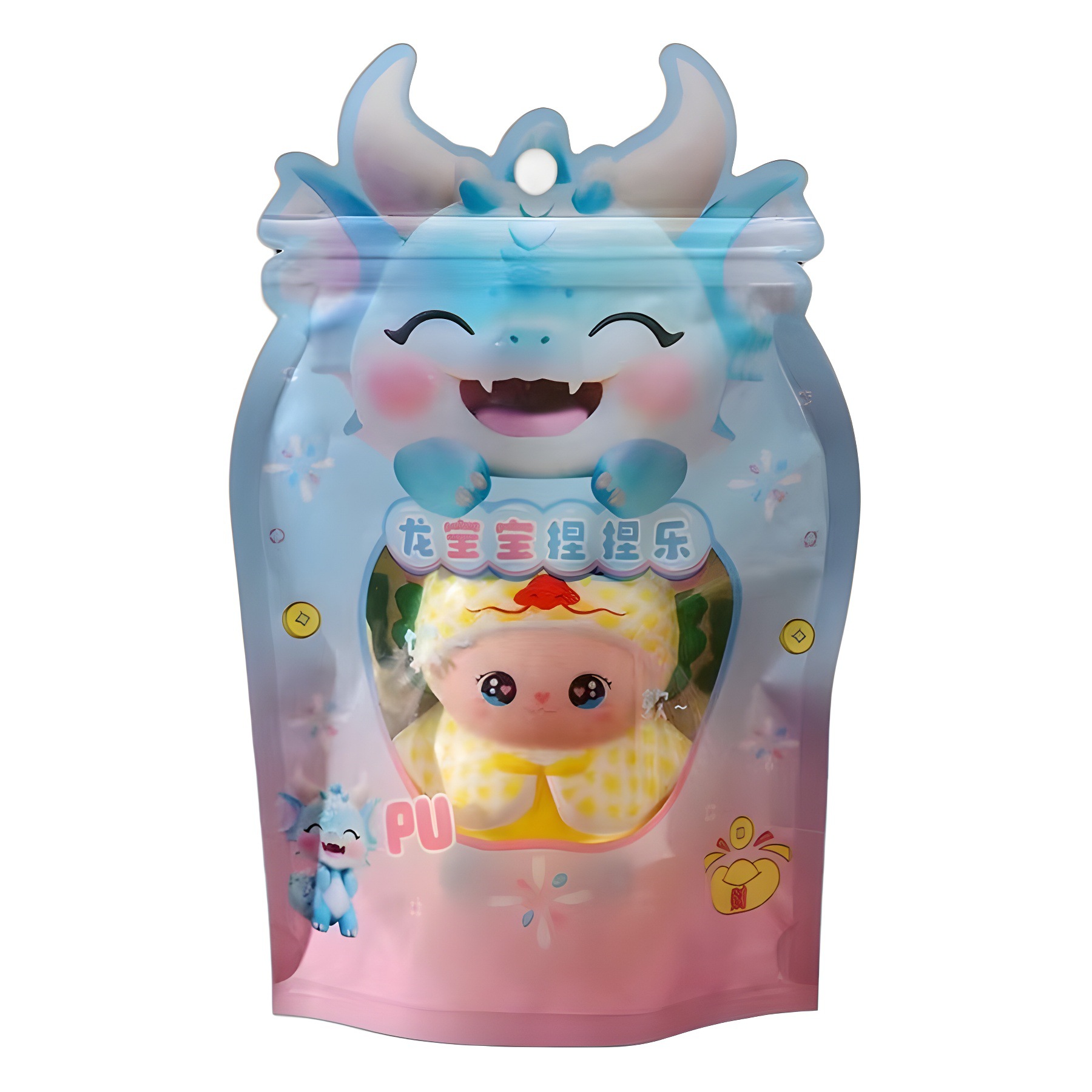 The mascot of the Year of the Dragon, Nianniele Dragon Baby, Nianniele Stress-relieving Toy PU Slow Rebound Release Doll, a stress-relieving magic tool Item Picture