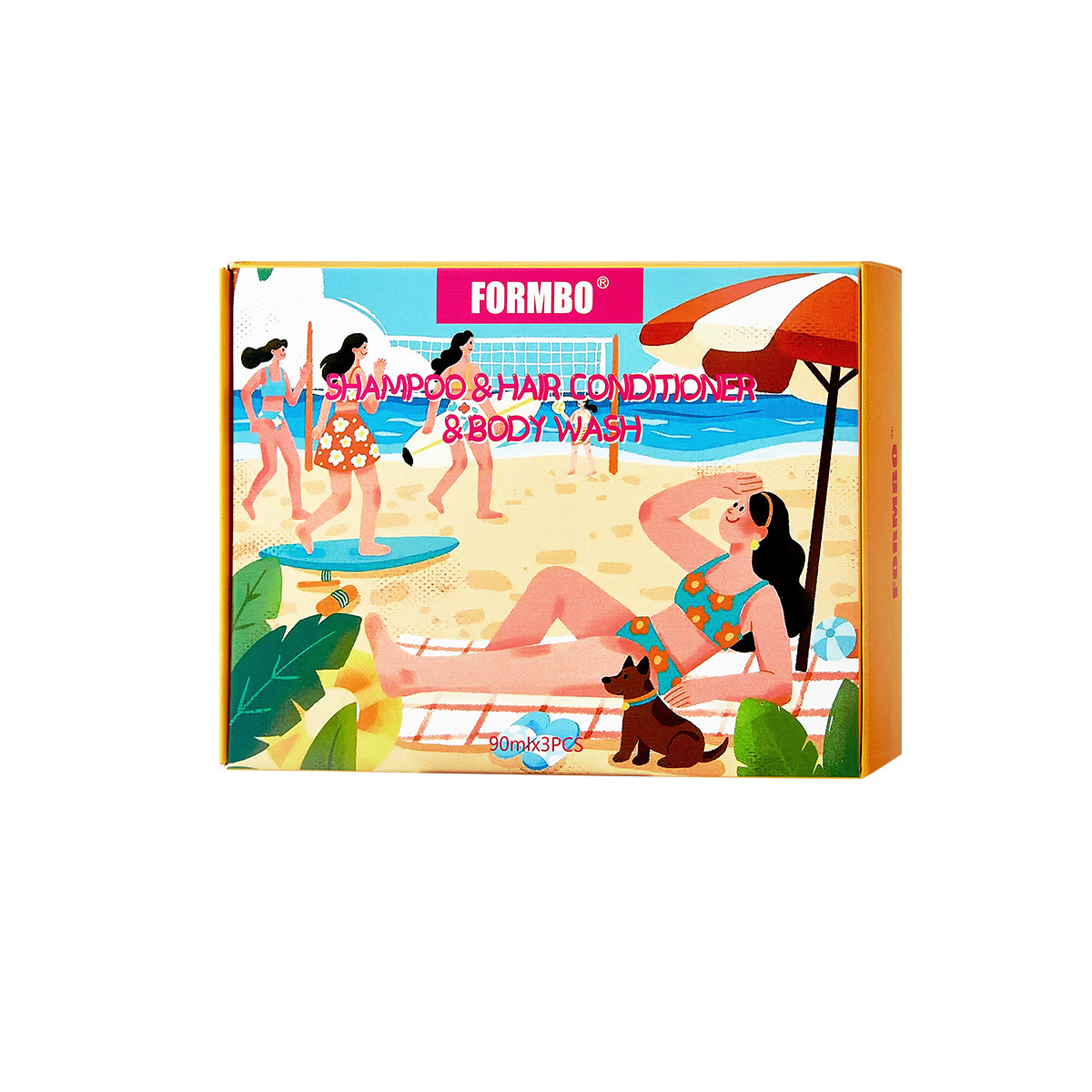 Cross-border exclusive FORMBO Hair Care Set: Smooth Shampoo, Deep Cleansing Body Wash, Smooth Hair Care Item Picture