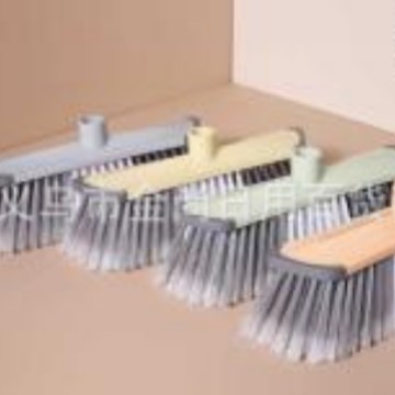 High appearance level plastic broom head for sweeping, kitchen and bathroom dust and garbage, flat plate sweeping without rod, need to be equipped with rod by yourself details Picture