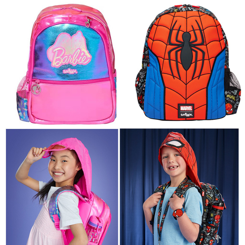 أطفال المدرسة المتوسطة في Smiggle Shile في أستراليا، حقائب ترفيهية في الهواء الطلق ذات أحجام كبيرة