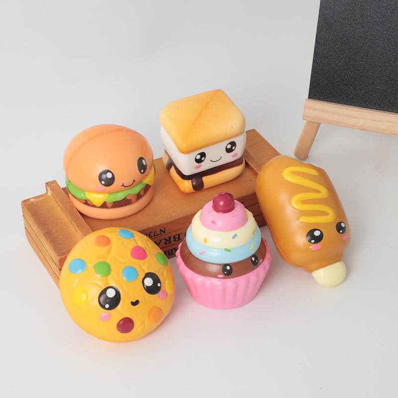 Simulation pinching fun toys for stress relief, soft and slow rebound, dessert ice cream, stress-relieving, hand pinching, and emotional release Specification image