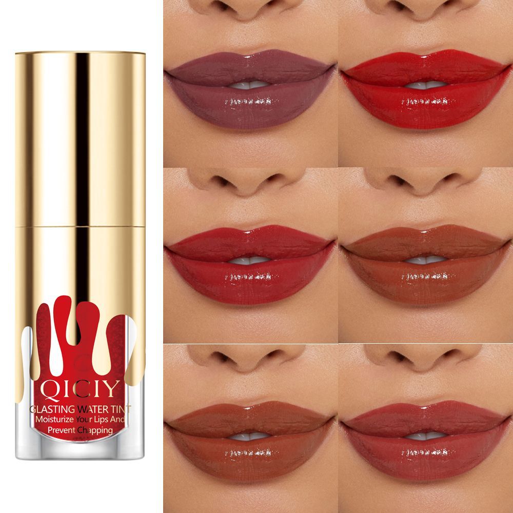 Cross-border exclusive QICIY 6-color lip gloss, with a hydrating and clear texture, light and non-sticky, fair and tender, elegant lip gloss wholesale