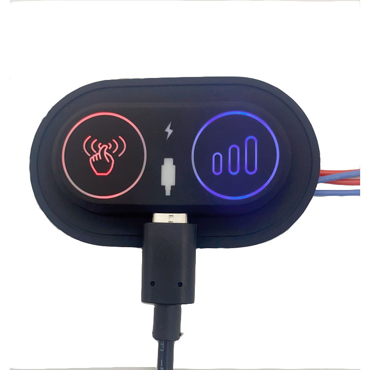 Manufacturer's in-stock massage temperature control switch, heating belt temperature control switch, intelligent dual-control silicone switch Application Scenario