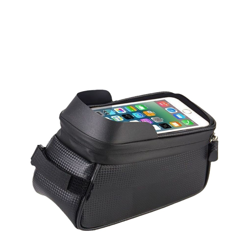 Bicycle front beam bag, waterproof mountain bike front bag, mobile phone storage, cycling hanging bag, road bike upper pipe saddle bag Item Picture