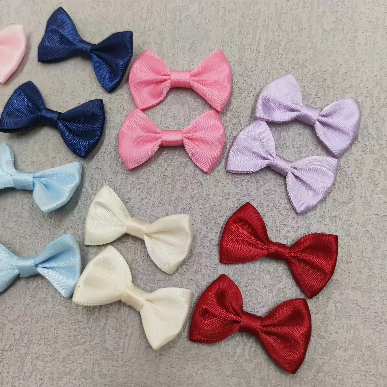 In-stock ribbon small bow clothing accessories, DIY clothing, shoes, hats, waist bags, bow semi-finished accessories details Picture