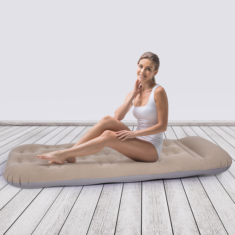 新款单人充气床垫户外露营充气垫便携加厚充气床室外帐篷睡垫地铺