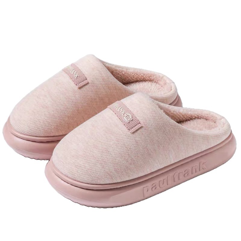 Big-mouthed monkey slippers, cross-border winter cotton slippers with fleece, warm and anti-slip, super indoor home couple slippers wholesale Item Picture