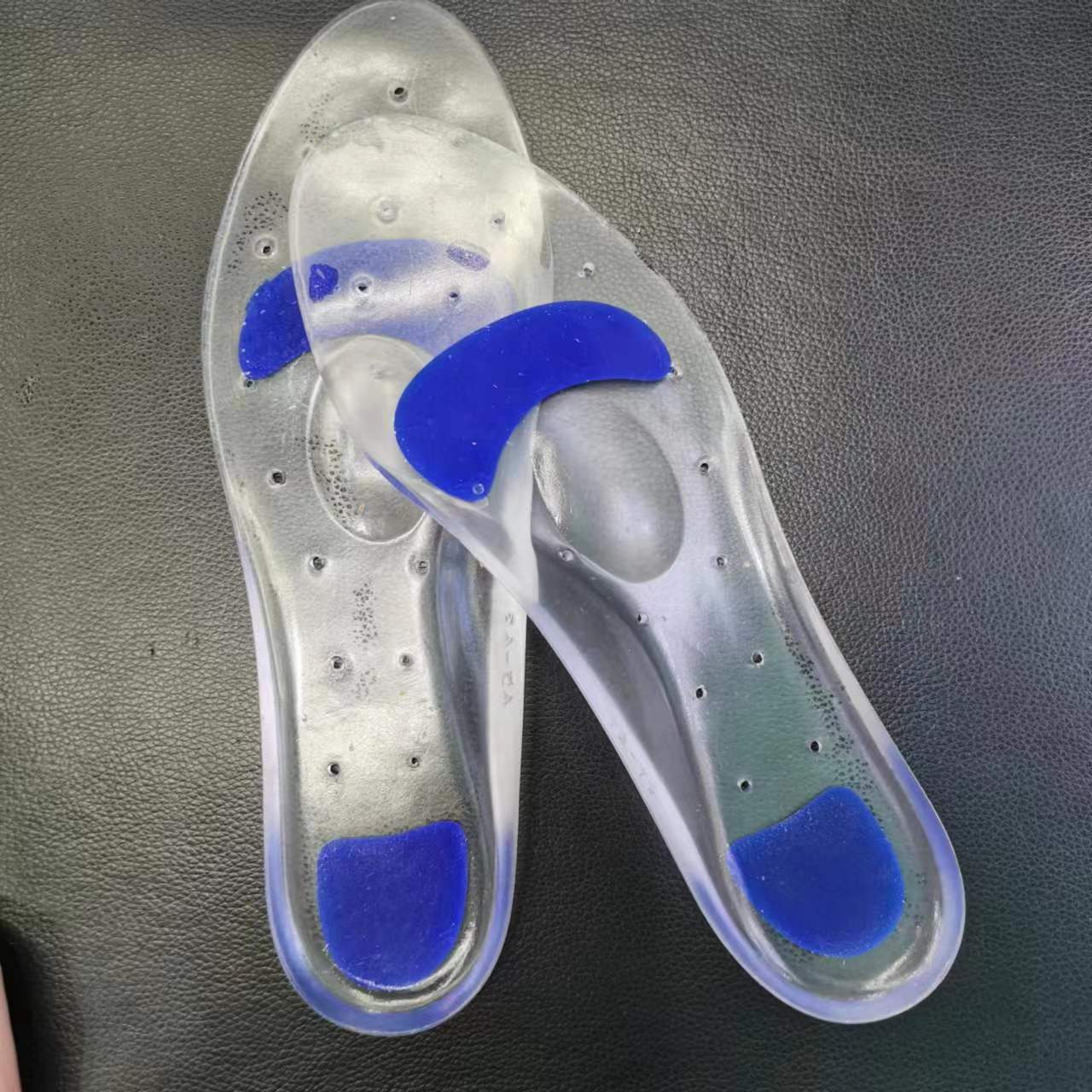 Thickened shock-absorbing, breathable, arch support, silicone imitation insole, pain-relieving, flat foot correction for both men and women details Picture
