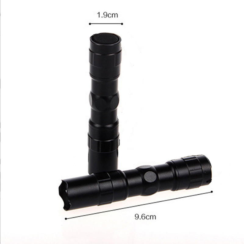 铝合金迷你强光手电家用应急照明电筒LED5号AA电池供电LED小手电产品图