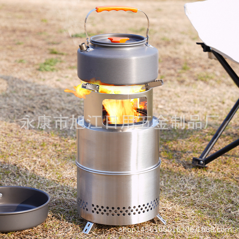 Portable outdoor wood-burning stoves, wild bonfire stoves, gasifiers, picnic stoves, folding stoves for camping, smokeless stoves Specification image