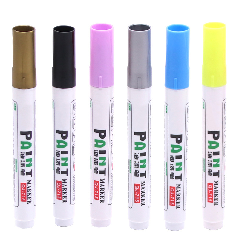 Customized multi-color graffiti paint pens, tire touch-up pens, touch-up and modification, white marker pens, oil-based LOGO labeling Item Picture