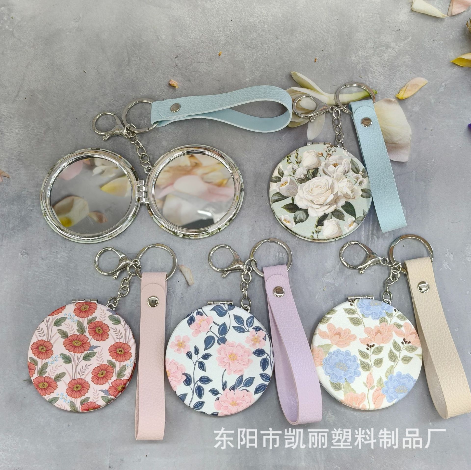 折叠化妆镜/化妆镜跨境/化妆镜/面包镜/镜子产品图