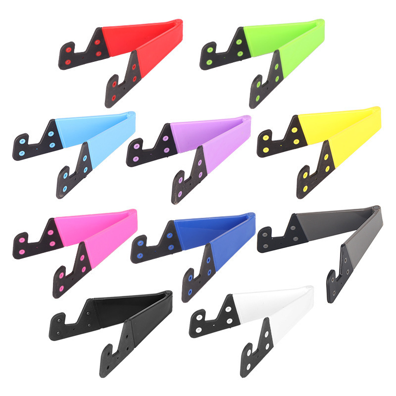 V-shaped stand LOGO Lazy desktop stand mobile phone tablet stand V-shaped folding phone stand Item Picture