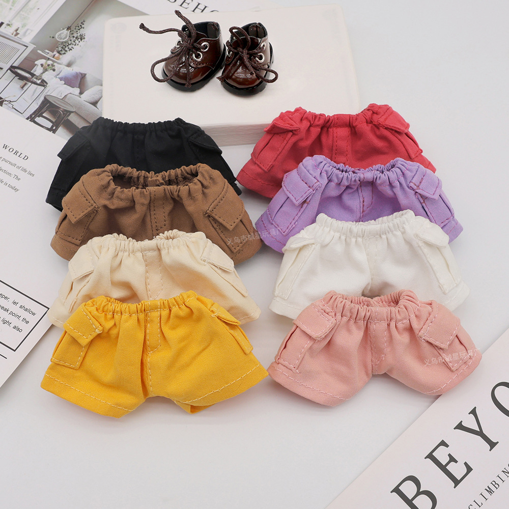 In-stock labub clothes, casual shorts, creative outfits, vinyl dolls, Labub baby clothes, first, second and third generation pants, cotton doll accessories Application Scenario