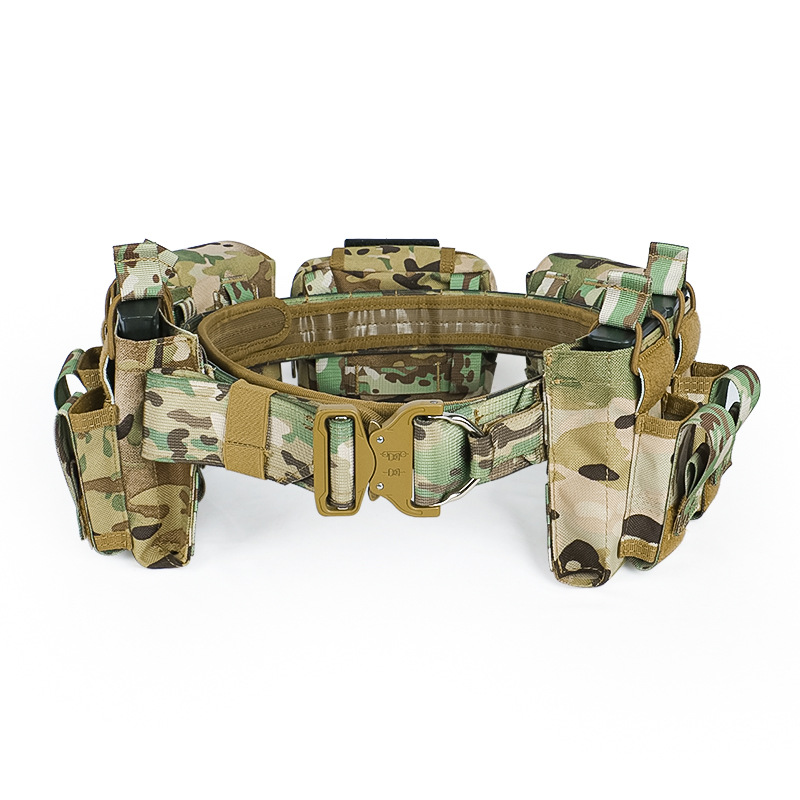  逸途 molle战术腰带套装多功能组合巡逻腰封尼龙可拆卸调节战术风白底实物图
