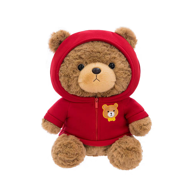 Cute hoodies, bear dolls, dressing dolls, teddy bears, plush dolls, children's birthday gifts, wedding throwing dolls Item Picture