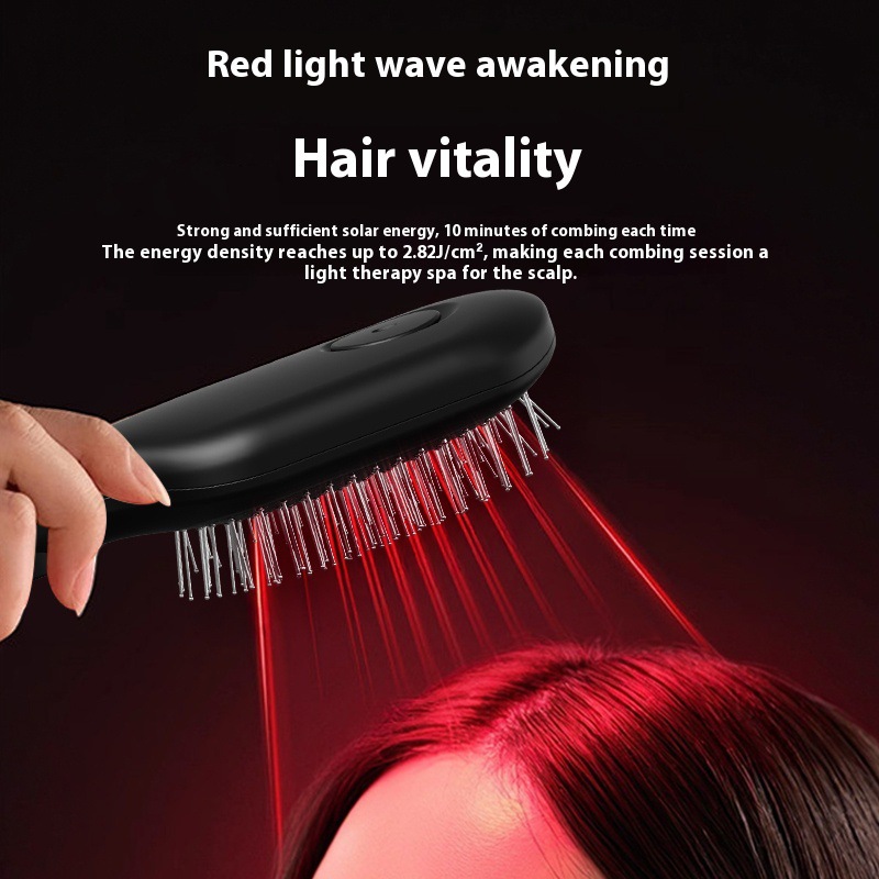 Electric massage comb, skin medicine comb, essential oil liquid guide comb, hair care comb, home red light air bag massage comb details Picture
