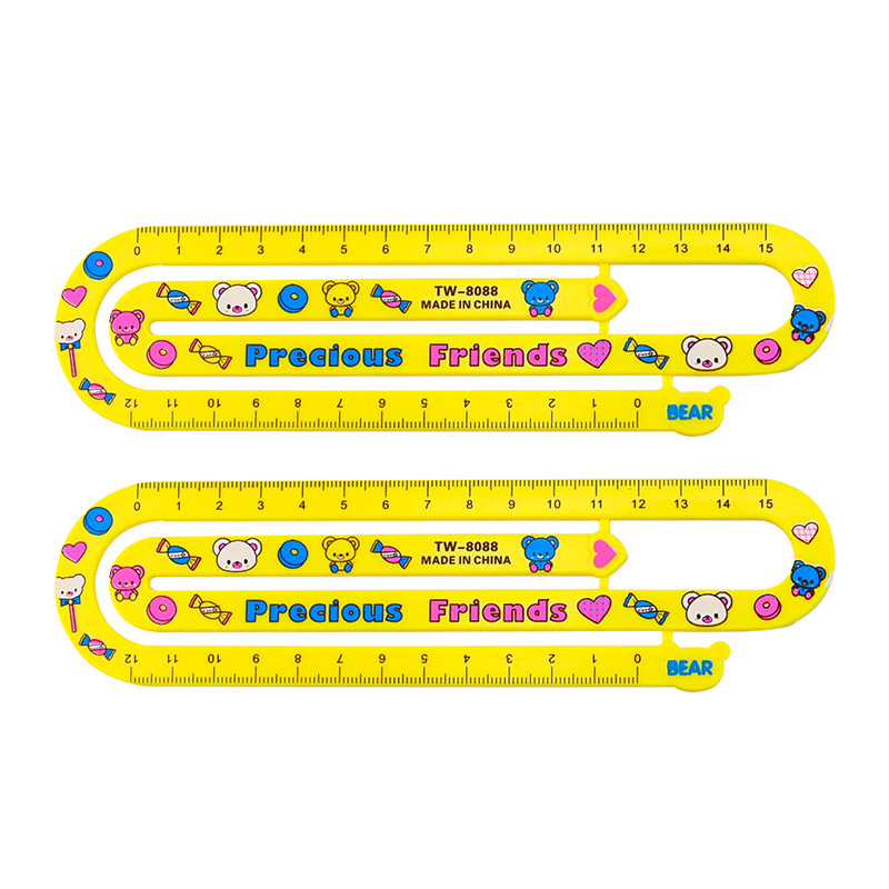 直尺塑料/软尺套装/文具/春联/DIY尺子插照片白底实物图